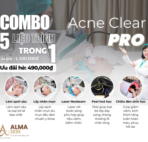 Chăm sóc da mụn chuẩn y khoa 490k – Ưu đãi hấp dẫn tại AlamSkin
